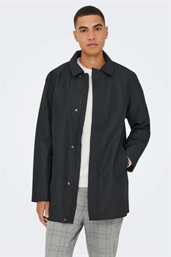 Only & Sons Shall Coat Jacket Black